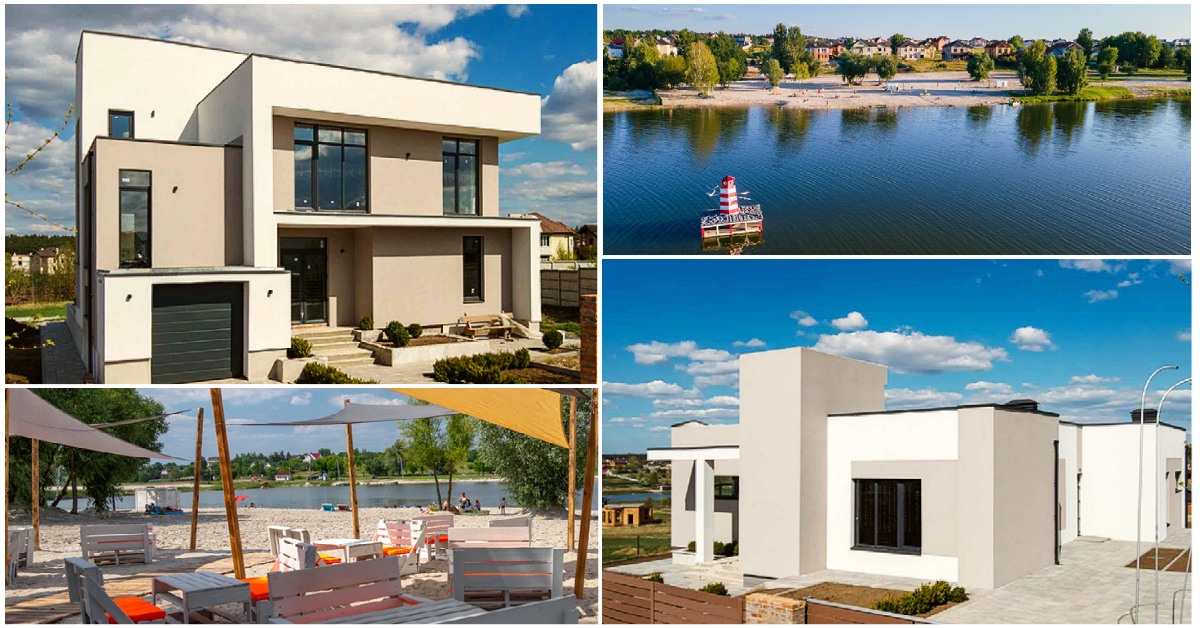 New ready-made cottages in high-tech style